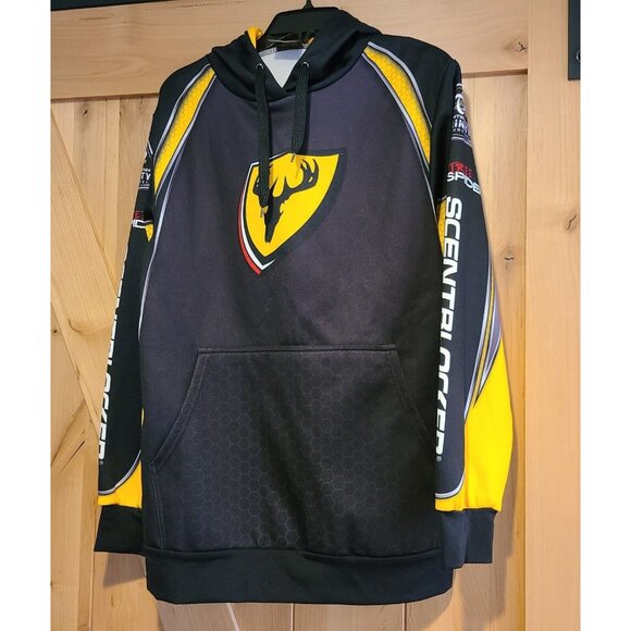 ScentBlocker Sweatshirt Hoodie Tree Spider / Trinity ~ Mens Size S Yellow Black - Picture 1 of 15
